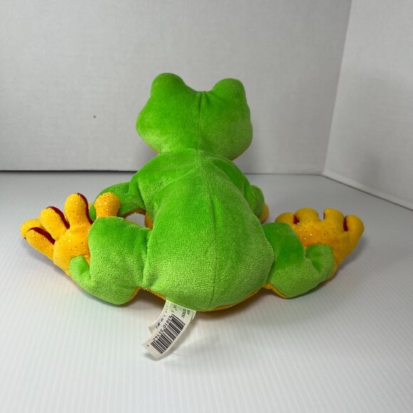 Ganz Webkinz Tree Frog Plush HM109 Green Red Orange NO CODE 10" Soft Cute - Picture 4 of 8